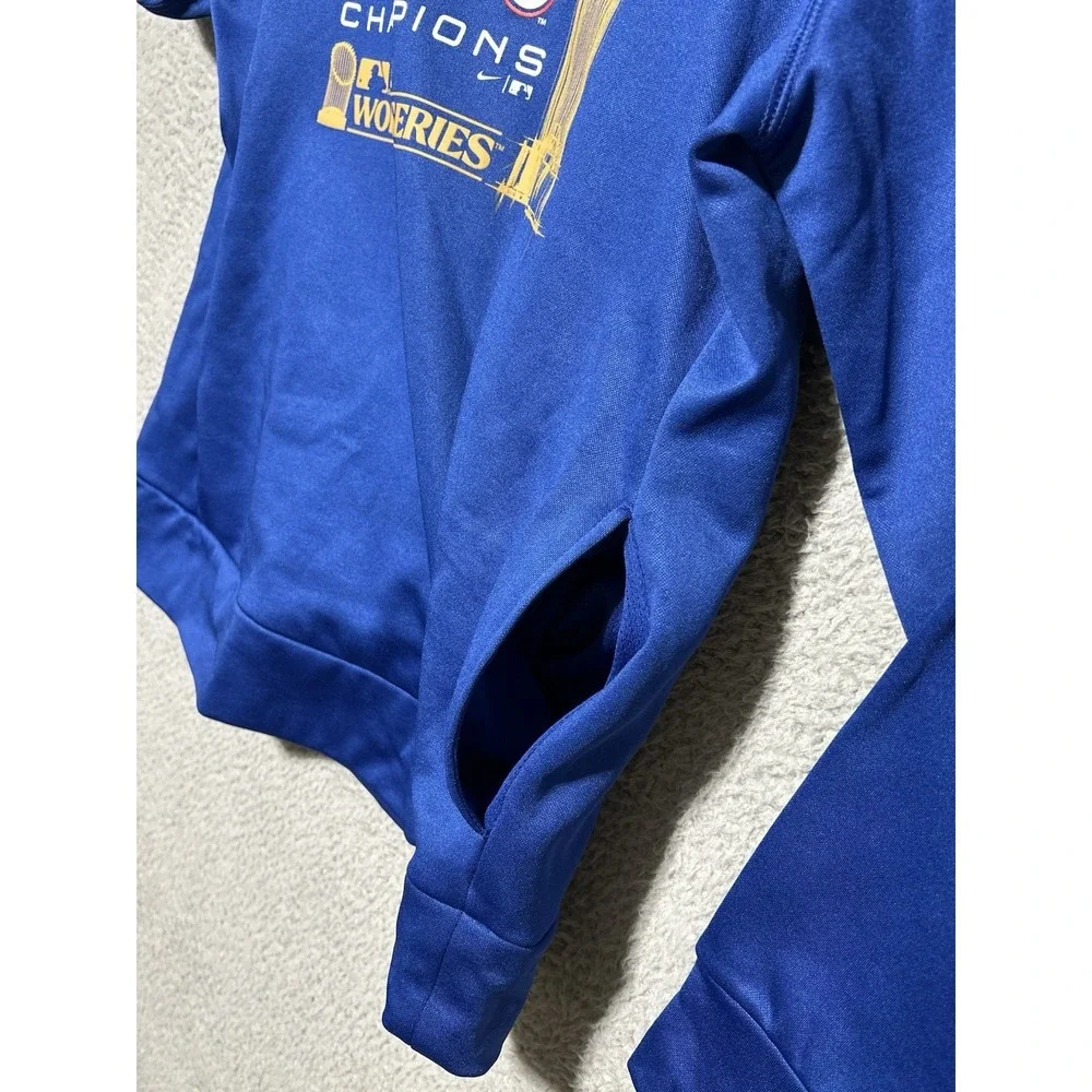 Nike Texas‎ Rangers Womens 2023 World Series Champions Lockup Hoodie Royal Large